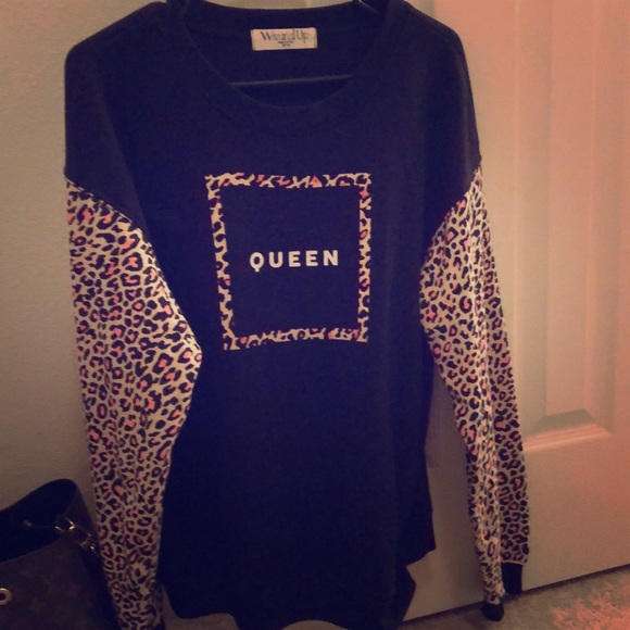 Wound Up Sweaters - Boutique leopard sweatshirt